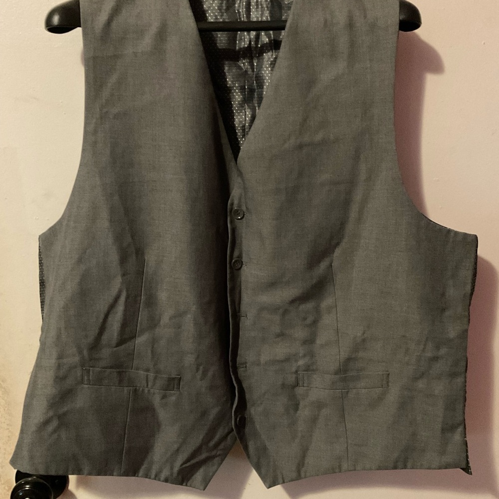 Rossini Men’s Gray Button-Up business casual Vest size 50R